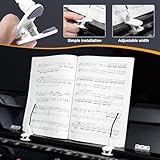 YOMEKASO Durable Piano Music Book Clip - Page Holder for Music Stand, Perfect for Piano Accessories and Music Binders