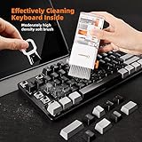 Tassmpitor Laptop Cleaning Kit Keyboard Cleaner, Keyboard Cleaning Kit Electronics Cleaner Tool for MacBook iPad Phone iPhone Pro, Brush Tool for Tablet Computer PC Monitor Camera Lens Earbuds, White