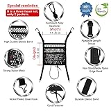 AMEIQ Car Accessories, Car Organizer Storage Between Front Seats, Car Purse Holder, Handbag Holder of 3 Layers Mesh Net Pocket Bag, Backseat Dog Pet Barrier, Patented