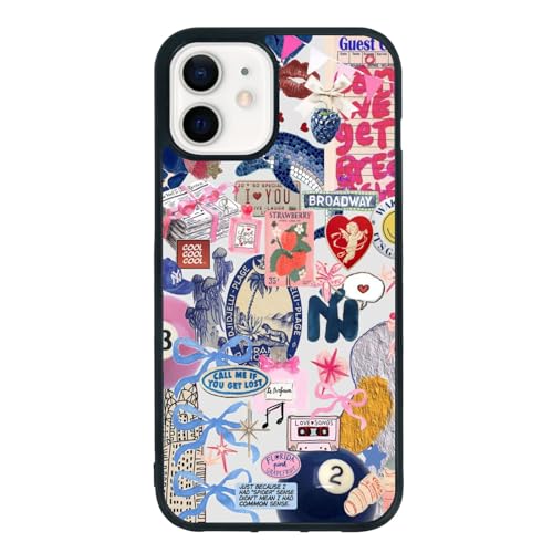 qizjio Collage Trendy Phone Case Shockproof Protective Coquette Aesthetic Phone Case for iPhone 12 / iPhone 12 Pro
