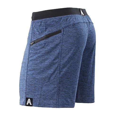 Anthem Athletics Hyperflex 7 Inch Men's Workout Shorts - Zipper Pocket Short for Running, Athletic & Gym Training - Iron Navy G2 - Medium