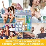 Real Vitamins 10 Pre-Filled Hangover Kits for Bachelorette Party Favors, Birthdays & Girls Trip Favors | Rally Bag 70 Pcs Bulk Hangover Kit Supplies Now With Bigger Bags (10 Kits)