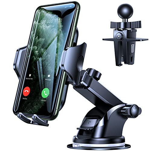 VICSEED [No.1 Powerful Suction] [Rally Racing-Grade Stability] Phone Holders for Your Car 2025 Upgraded Car Phone Holder Mount Truck Stand for Dashboard Windshield Vent for iPhone Samsung All Phones