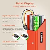 Replacement Battery for Roborock S4 S5 S6 S7 S8 Q4 Q5 Q7 Max/Max+/MaxV/MaxV Ultra/Pure/Pro/Plus S50 S51 S52 S55 S60 T4 T6 T60 T65 E4 E5 for Xiaowa C10 E20 E25 E35 E351-01 Xiaomi mijia, 14.4V 6700mah