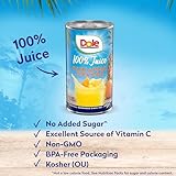 Dole Pineapple Orange Juice, 100% Fruit Juice with Added Vitamin C, 6 Fl Oz (Pack of 6), 48 Total Cans