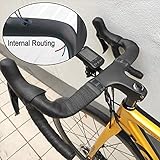 Carbon Road Handlebar Carbon Fiber Bike Handlebar Road Bike Handlebars Aero Bars for Road Bike Full Carbon Handlebars 40/42/44cm UD Matte Integrated Bike Handlebar Accessories (440x110)