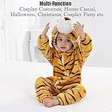 QIAONIUNIU Halloween Baby Tiger Costumes Toddler Outfit Infants Cosplay Romper 6-12 Months