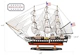 SAILINGSTORY Wooden Model Ship USS Constitution 1/140 Scale Replica Frigate Sailing Warship Model Sailboat Decor