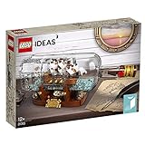 LEGO 21313 Ideas Ship in Bottle Construction Set, Brick-built Bottle and Stand, Creative Building Playset