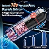 Mrgras Male Masturbator Penis Pump - Male Sex Toys for Men with Upgrade 12 S Vacuum Pump & 7 Thrusting Rotating Vibrating Sucking Licking LCD Adult Toys Mens Sex Toys Pumps & Enlargers