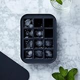 W&P Peak Silicone Everyday Ice Tray w/ Protective Lid | Easy to Remove Ice Cubes | Food Grade Premium Silicone | Dishwasher Safe, BPA Free,Peak Blue,Single ,