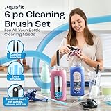 AQUAFIT 6 Pack Water Bottle Brush, Bottle Brushes for Cleaning, Straw Cleaner Brush, Bottle Brush Cleaner, Water Bottle Cleaner Brush, Baby Bottle Brush Set, Bottle Cleaner Brush (Blue)