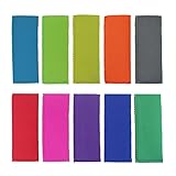 Creatrill 20 Pack Ice Pop Sleeves Popsicle Holders Bags, Neoprene Fabric, 10 Colors