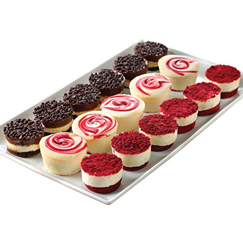 Junior's Cheesecake Little Fellas Mini Cheesecake Sampler - Red Velvet (18 Mini Cakes)