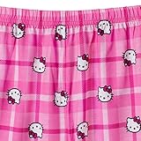 Hello Kitty Girls Pajama Pants and Sleep Shirt Sets 4 Piece PJ Top and Bottom Sleepwear Set for Girls Pajamas for Kids Pink