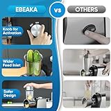 EBEAKA Electric Cheese Grater and Meat Grinder, 2 in 1 Electric Vegetable Cutter, Electric Salad Shooter, Fruit Slicer, Sausage Stuffer Maker for Kitchen, 10 Accessories (Grey)