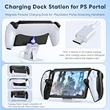 Accessories Kit for Playstation Portal, Carrying Case for PS Portal, Charging Dock Station for Playstation Portal, Protective Skin for PS5 Portal, 2 HD Screen Protector with 4 Thumb Grip,Wired Headset