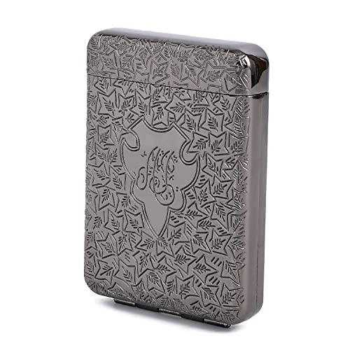 Minimalist Metal Case - ONEONTA Vintage Holder Case - Premium Carrying Case for Men and Women, Black