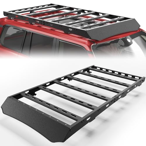 LONGSUN LC250 Roof Rack Compatible for 2024-2025 Toyota Land Cruiser Prado LC250 Heavy Duty Basket Cargo Carriers Luggage Storage Holder Carbon Steel Cross Bars
