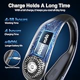 Hotsales Neck Fan, Hands Free Bladeless Neck Fans Portable Rechargeable, 6000 mAh Battery Operated Wearable Personal Fan, Cooling Neck Fan, 3 Speeds, USB Fan Gifts for Men, Women, Travel, Outdoor