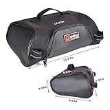 Goldfire Snowmobile Underseat Storage Bag Water-resistant Cargo Gear Bag Tool Bag Compatible with Polaris Indy 550 600 800 RMK 800 Pro RMK 600 Dragon 800, Replace OEM 2876427 (Black Piping)