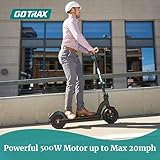 Gotrax Gmax Ultra Electric Scooter, 10" Pneumatic Tire, Max 45 Mile & 20Mph Speed by LG Battery, Double Anti-Theft Lock, Bright Headlight and Taillight, Foldable Cruise Control Escooter for Adult