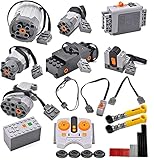 SEEMEY 32Pcs Power-Function-Kit & 844Pcs Pins-Gears-Axles Set Bundle Compatible with Lego-Technic-Parts