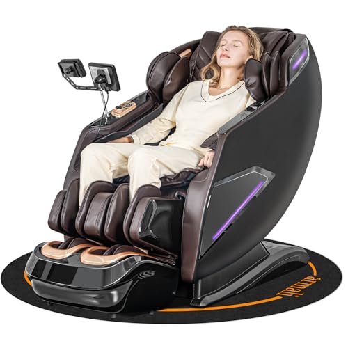 armali 4D Massage Chairs Full Body,Zero Gravity SL-Track Shiatsu Massage Chair Recliner,Core Heating,20 Massage Techniques,Deep Yoga Stretch,Foot Rollers, Ai Voice,Touch Screen,Wireless Charging