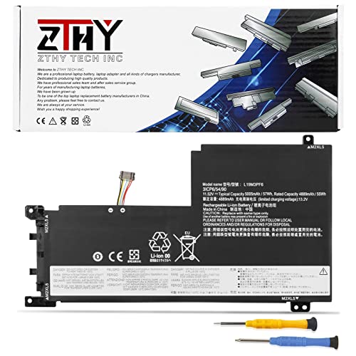 ZTHY 57Wh L19M3PF6 Laptop Battery Replacement for Lenovo Ideapad 5-15IIL05 5-15ARE05 5-15ITL05 5-15ARE05 5 15IAL7 5 15ABA7 Series L19L3PF2 L19C3PF5 L19M4PF1 L19L4PF1 L19C4PF1 L19D3PF3 L19C3PF4 11.52V