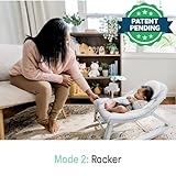 Ingenuity Keep Cozy 3-in-1 Grow with Me Vibrating Baby Bouncer, Seat & Infant to Toddler Rocker, Vibrations & -Toy Bar, 0-30 Months Up to 40 lbs (Weaver)