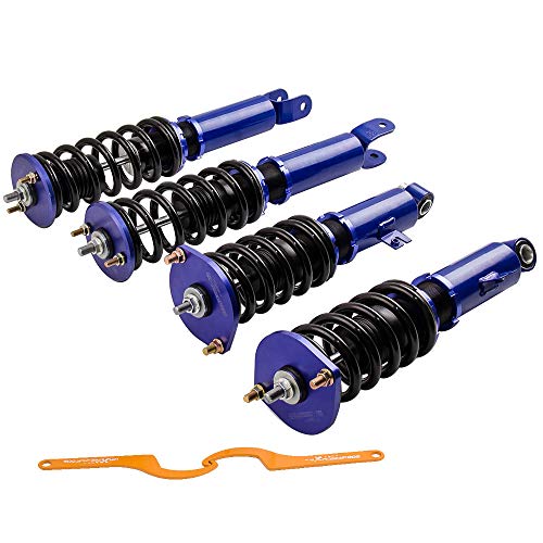 maXpeedingrods Coilovers for Nissan 300ZX Z32 1990-1996, Blue Performance Lowering Kit by 1-3'