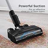 Eureka Lightweight Cordless Vacuum Cleaner, High Efficiency Powerful Motor LED Headlights, Convenient Stick and Handheld Vac, Black