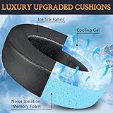 SOULWIT Cooling Gel Earpads Cushions Replacement for Sony MDR-XB950 XB950BT XB950B1 XB950N1 XB950AP Over-Ear Headphones, Ear Pads with Noise Isolation Memory Foam - Black