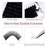 Lash Extension J B C CC D DD LC LD Eyelash Extension Supplies Classic Lash Extensions Professional Individual Lashes Premium Silk 0.10 0.12 0.15 0.18 0.20 0.25 Available (0.18-C, 16mm)