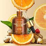 Vitamin C Turmeric Face Oil, Skin Moisturizing, Firming Vitamin C Oil, Turmeric Oil for Dry Skin, Wrinkles, and Uneven Skin Tone, Anti-Aging Care 1 Fl Oz