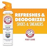 Arm and Hammer Shoe Refresher Spray, Multi-Purpose Odor Remover for All Types of Footwear, Shoe Deodorizer Spray, Shoe Odor Eliminator, Shoe Spray, Shoe Smell Eliminator, 4 oz (3 Pack)