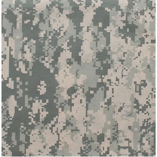 12-Pack Camouflage Bandanas 100% Cotton Camo Army Tactical Headwraps 22" x 22" [ACU Digital Camouflage]