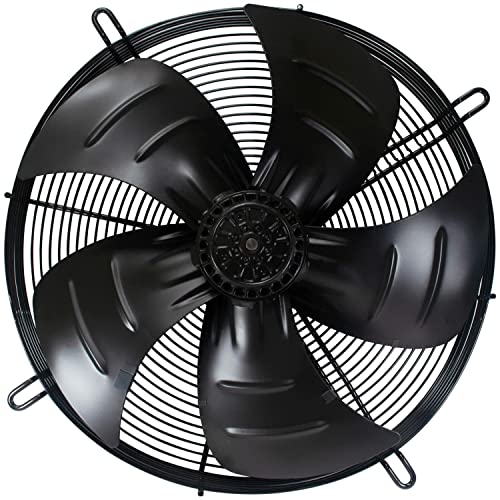 Appli Parts Axial Fan Motor Guard Mounted 23-5/8in (600mm) Fan Blade 220V/1Ph/50-60Hz 920W 1600rpm Universal replacement for Cold Room Evaporators and Condensing Units Work Temp -22F To 140F AXF-600