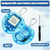 Sosation 24 Pieces Virtual Pets Keychain for Kids 168 Pets Retro Handheld Game Machine Bulk Electronic Digital Pets Keychain Nostalgic 90s Toy with Key Chain Christmas Stocking Stuffers(Stylish)