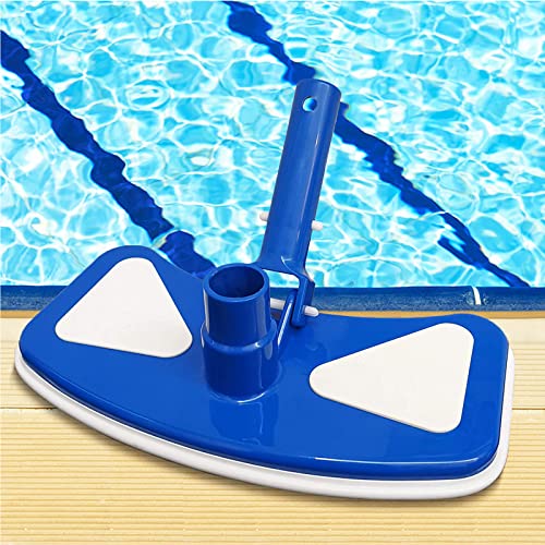 Swimming Pool Vacuum Head with Bottom Nylon Brushes, 1-1/4" or 1-1/2" Swivel Hose Connection, Cleans Floor Debris, Safe for Vinyl Lined Poolsfor Swimming Pools