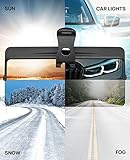 JOYTUTUS Sun Visor for Car, Universal Anti-Glare Polarized Sun Visor Extender Easy to Install, UV400 Car Visor Extension Protect from Glare/UV Ray/Stray Light, Safe Driving for Car