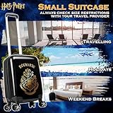 Harry Potter Suitcase for Kids Teens Hogwarts Hard Shell Luggage Rolling Suitcase 4 Wheels & Extendable Handle Travel Essentials for Vacations Trips (S/21.65Inch - 31L, Black)