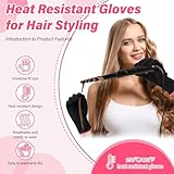 Suhine 20 Pcs Heat Resistant Gloves Professional Heat Resistant Gloves for Hair Styling Curling Heat Resistant Work Gloves(Classic Style)