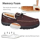 MIXIN Mens Slippers Indoor Outdoor Memory Foam House Shoes Anti-Slip Moccasins Slippers for Men