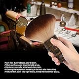 Large Neck Duster Brush Anself Soft Barber Face Cleaning Hairbrush Nylon Hair Wooden Handle Cutting Kits