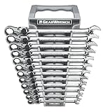 GEARWRENCH 12 Pc. 12 Pt. XL Locking Flex Head Ratcheting Combination Wrench Set, Metric - 85698