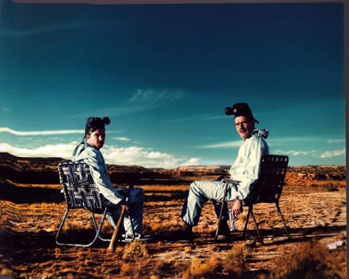 Posterazzi Aaron Paul And Bryan Cranston Sitting In Desert For Breaking Bad Photo Print (16 x 20) - Item # MVM03125