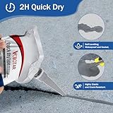 Concrete Crack Sealant,Premium Concrete Crack Filler, Slab Concrete Crack Waterproof Repair Sealant, Weather-Resistant Caulking Glue, Quick-Drying Sealing Adhesive for Concrete(2 pcs)