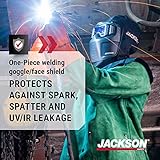 Jackson Safety Rebel Welding Mask with Digital ADF - Lightweight Auto Darkening Safety Goggles with Shield & Flame Resistant Welding Hood - ANSI Z87.1