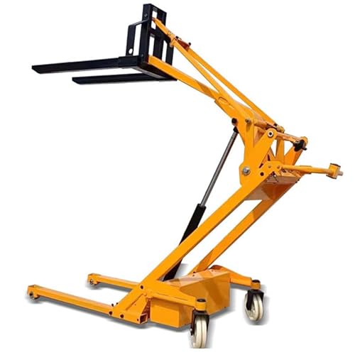 Lakenbroade Electric Stacker Lift Pallet Stacker Forklift Material Lifter 1100Lbs Capacity 68.5inch Max.Lifting Height, Fixed Legs Stacker for Open Bottom Pallet